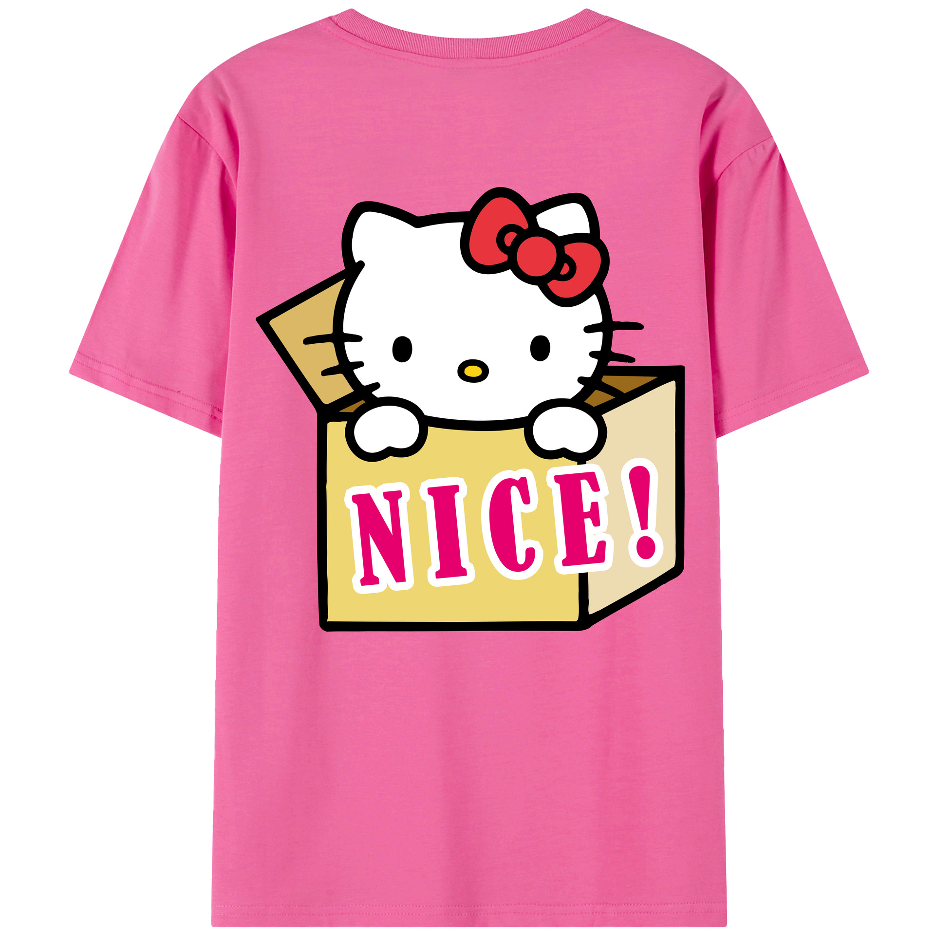 （画像用） Hello Kitty ハローキティ レディース半袖Tシャツ(バックプリント)